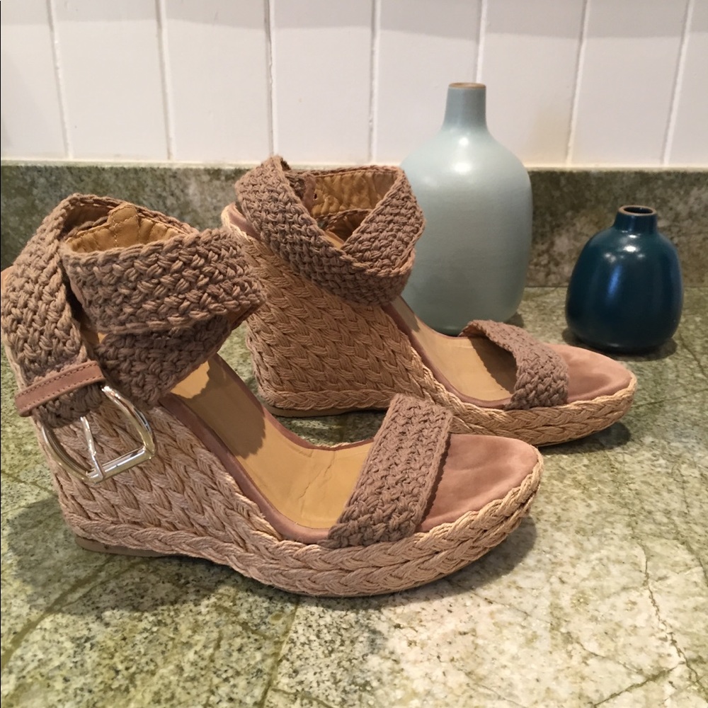 Stuart Weitzman Alex Crochet Espadrille Sandals